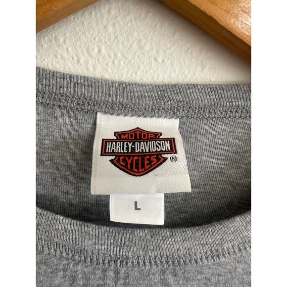 Y2K Tattoo Sleeve Harley Davidson Long Sleeve Tee size Large - Picture 10 of 12